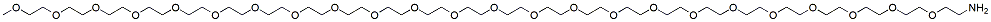 Molecular structure of the compound: m-PEG24-amine