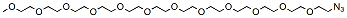 Molecular structure of the compound: m-PEG12-azide