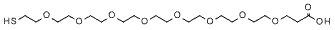Molecular structure of the compound: Thiol-PEG8-acid