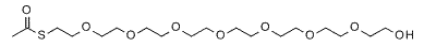 Molecular structure of the compound: S-acetyl-PEG8-alcohol
