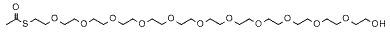 Molecular structure of the compound: S-acetyl-PEG12-alcohol