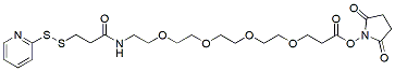 Molecular structure of the compound: SPDP-PEG4-NHS ester