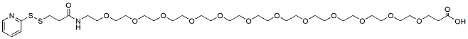 Molecular structure of the compound: SPDP-PEG12-acid