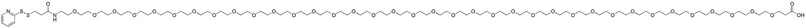 Molecular structure of the compound: SPDP-PEG36-acid