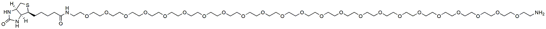 Molecular structure of the compound: Biotin-PEG23-amine