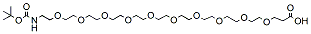 Molecular structure of the compound: t-Boc-N-amido-PEG10-acid