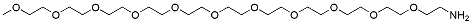 Molecular structure of the compound: m-PEG11-amine