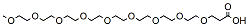 Molecular structure of the compound: m-PEG9-acid