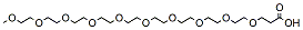 Molecular structure of the compound: m-PEG10-acid