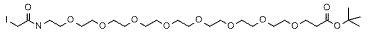 Molecular structure of the compound: Iodoacetamido-PEG8-t-butyl ester