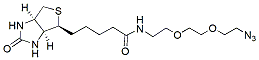 Molecular structure of the compound: Biotin-PEG2-azide