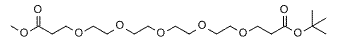 Molecular structure of the compound: Methoxycarbonyl-PEG5-t-butyl ester