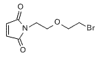 Molecular structure of the compound: Mal-PEG1-Bromide