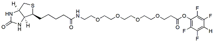 Molecular structure of the compound: Biotin-PEG4-TFP ester