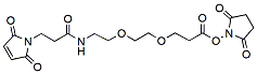 Molecular structure of the compound: Mal-amido-PEG2-NHS
