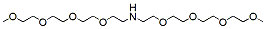 Molecular structure of the compound: NH-bis(m-PEG4)