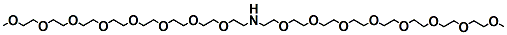 Molecular structure of the compound: NH-bis(m-PEG8)