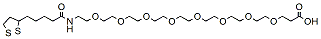 Molecular structure of the compound: Lipoamido-PEG8-acid