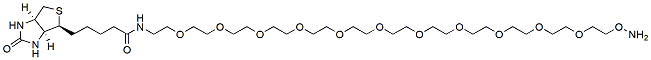 Molecular structure of the compound: Biotin-PEG11-oxyamine HCl salt