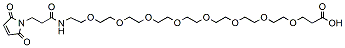 Molecular structure of the compound: Mal-amido-PEG8-acid