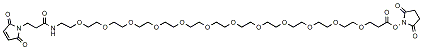 Molecular structure of the compound: Mal-amido-PEG12-NHS