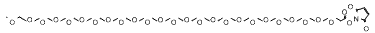 Molecular structure of the compound: m-PEG25-NHS ester