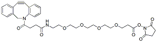 Molecular structure of the compound: DBCO-PEG4-NHS ester