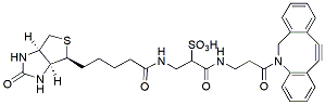 Molecular structure of the compound: DBCO-Sulfo-Link-biotin