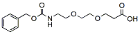 Molecular structure of the compound: Cbz-N-amido-PEG2-acid