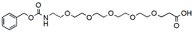 Molecular structure of the compound: Cbz-N-amido-PEG5-acid