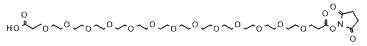 Molecular structure of the compound: Acid-PEG13-NHS ester