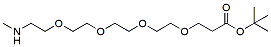 Molecular structure of the compound: Methylamino-PEG4-t-butyl ester