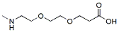 Molecular structure of the compound: Methylamino-PEG2-acid HCl salt