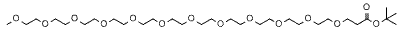 Molecular structure of the compound: m-PEG12-t-butyl ester