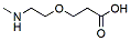 Molecular structure of the compound: Methylamino-PEG1-acid HCl salt
