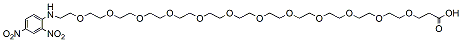 Molecular structure of the compound: DNP-PEG12-acid