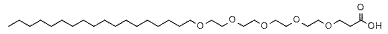 Molecular structure of the compound: C18-PEG5-Acid