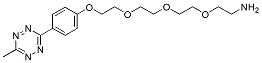 Molecular structure of the compound: Methyltetrazine-PEG3-amine HCl salt