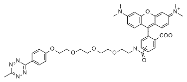Molecular structure of the compound: TAMRA-PEG3-Methyltetrazine