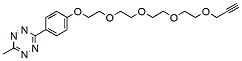 Molecular structure of the compound: Methyltetrazine-PEG4-alkyne