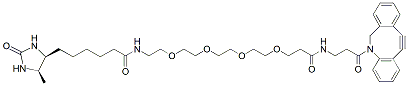 Molecular structure of the compound: DBCO-PEG4-Desthiobiotin