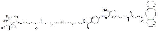 Molecular structure of the compound: Diazo Biotin-PEG3-DBCO