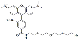 Molecular structure of the compound: TAMRA-PEG3-Azide