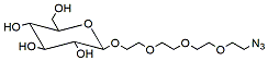 Molecular structure of the compound: Azido-PEG4-beta-D-glucose