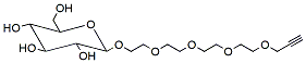 Molecular structure of the compound: Propargyl-PEG5-beta-D-glucose