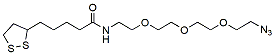 Molecular structure of the compound: Lipoamido-PEG3-azide