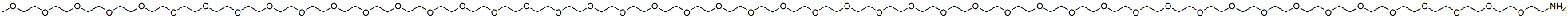 Molecular structure of the compound: m-PEG48-amine