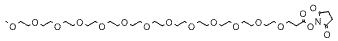 Molecular structure of the compound: m-PEG13-NHS ester