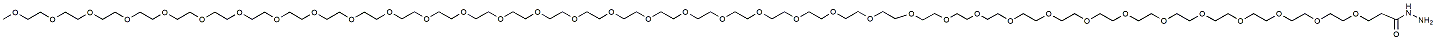 Molecular structure of the compound: m-PEG37-hydrazide