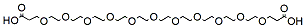 Molecular structure of the compound: Bis-PEG11-acid